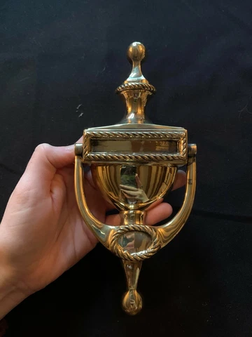 One Reclaimed Antique Brass Georgian Door Knocker Furniture Furnishing (PH381) Cover