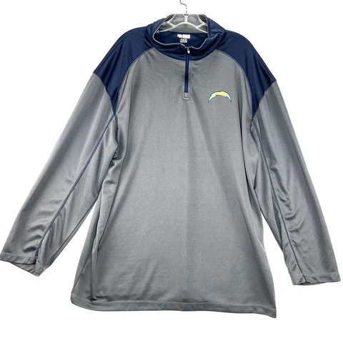 NFL San Diego Chargers Quarter 1/4-Sweater Men’s 2XLT Pullover TX3 Cool Cover
