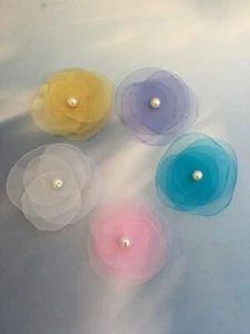 Fabric Organza Flower - Picture 1 of 1