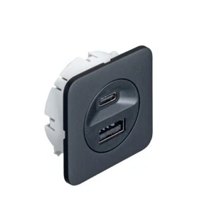 NEW Caravan Camper Motorhome Black 12v (no light) USB Socket surface & recessed - Picture 1 of 5