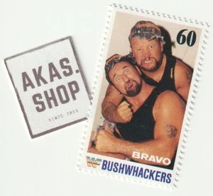 Bushwhackers 1991 BRAVO Star Stamp 60 ULTRA RARE Briefmarke Marke WWF Wrestling - Picture 1 of 1