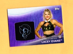 LACEY EVANS WOMENS DIVISION 2021 TOPPS WWE WRESTLING LOGO PATCH 26/99 - Picture 1 of 2