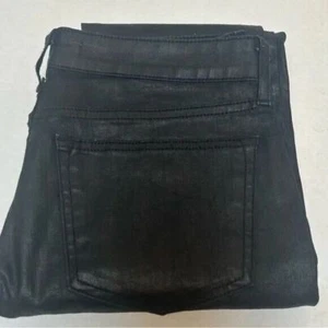 Jeans neri skinny rivestiti ricchi e skinny taglia 27 - Foto 1 di 8