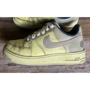 Nike Air Force 1 Mens Crater Light Lemon Twist DH2521-700 Shoes Size 4Y - Picture 1 of 8