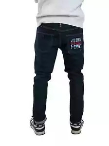 FUBU RELAXED FIT STRETCH OLDSCHOOL OG BLUE JEANS GR: 40 X 32 SELTENER FUND NEU MIT ETIKETT - Bild 1 von 3