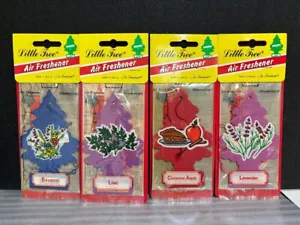 set of 4 Little Trees Car Hanging Air Freshener Discontinued Scent apple lilac - Picture 1 of 1