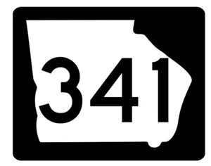 Georgia State Route 341 Sticker R4005 Highway Sign Road Sign Decal - Picture 1 of 1