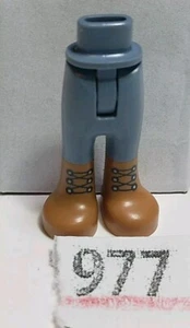 LEGO Friends Mini Doll Legs Girl Boy Sand Blue Pants Nougat Brown High Boots 977 - Picture 1 of 1