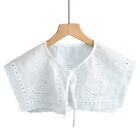 Women Embroidery Geometric Lace Faux Collar Big Shawl Royal Square Scarf Capelet