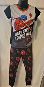 Miraculous-Girl's multi-color LadyBug 2pc Sleepwear set size 7/8 - Picture 1 of 7
