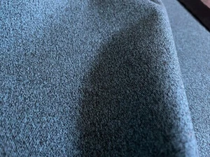 Polsterstoff Mikrofaser mit Fleckschutz  Meterware weich meliert in Petrol Neu - Bild 1 von 4