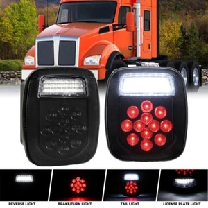 39 LED Tail Light License Plate Brake Light For Peterbilt Kenworth Freightliner - Picture 1 of 12