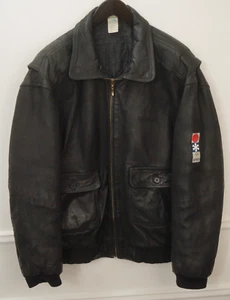 Men Adidas Leather Jacket Sapporo 1972 Winter Olympics EU54 UK/US44 XL VON198 - Picture 1 of 12