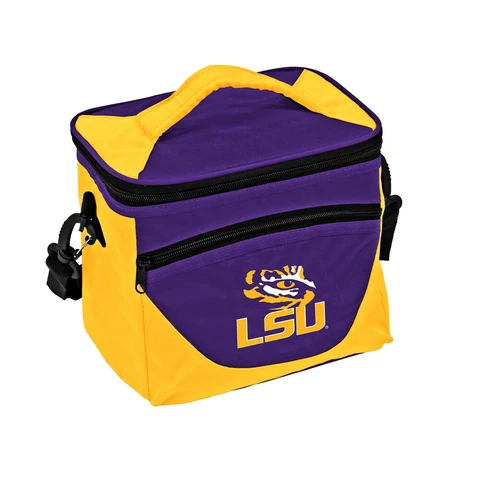 LSU Tigers Halftime Cooler Zipper Insulated Lunch Bag Box Tote 9 Pack Cover