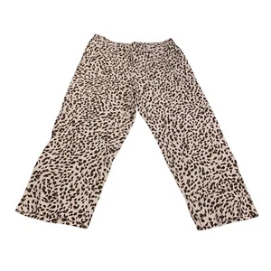 Pantalones cortos Charter Club para mujer de lino de lujo con estampado de animales M Resort - Imagen 1 de 8