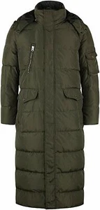 Men's Fashion Thickened Oversized Windproof Long Hooded Down Coat Jacket AMGN M - Picture 1 of 12