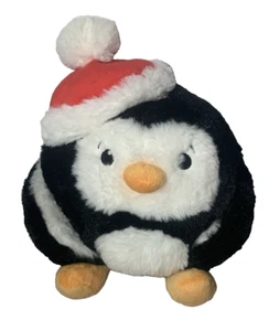 American Greetings Round Plush Christmas Santa Hat Penguin Stuffed Animal EUC - Picture 1 of 7