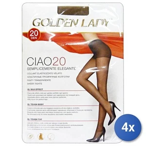 4x Golden Lady Strumpfhose Elastisch Übersichtlich 20 Höhle Damhirsch Größe 4 - Bild 1 von 3