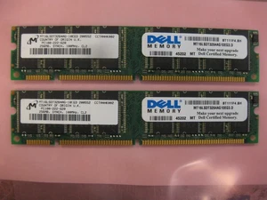 512MB ( 2X256MB ) SDRAM MEMORY RAM PC100 NON-ECC UNBUFFERED 168PIN DIMM desktops - Picture 1 of 5