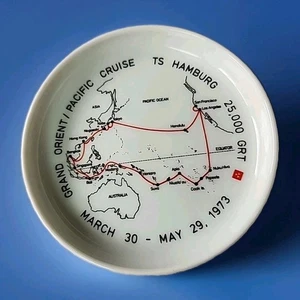 VTG 1970s Rosenthal Studio Line Grand Orient/Pacific Cruise Tray 4" Germany - Picture 1 of 4