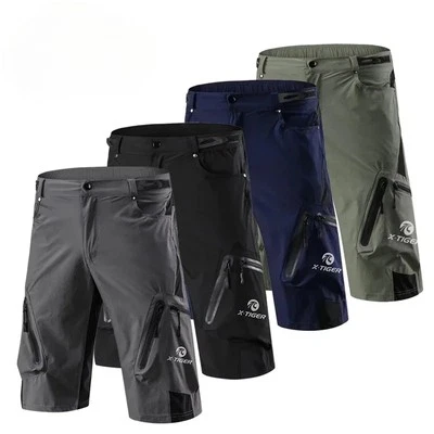 Pantalones Cortos de Bicicleta de Montaña Para Hombre Verano MTB Ciclismo Pantalones Cortos Ligeros y Transpirables Foto 1 de 4