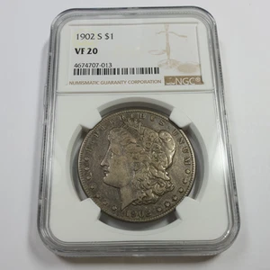1902 S NGC VF20 - Toned Silver Morgan Dollar US $1 Coin #55285A - Picture 1 of 3