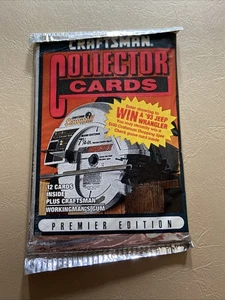 Vintage Craftsman Collector Cards 1993 12 Karten pro Packung mit Kaugummi! Premiere - Bild 1 von 2