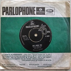 The Beatles (e) She Loves You / I'll Get You - Excellent Condition 1963 UK 7" - Picture 1 of 6