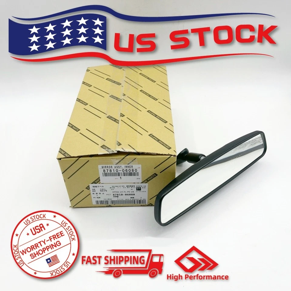 OEM For Toyota Camry Avalon Tacoma Sienna Inner Rear View Mirror 87810-06080 - Image 1 of 4