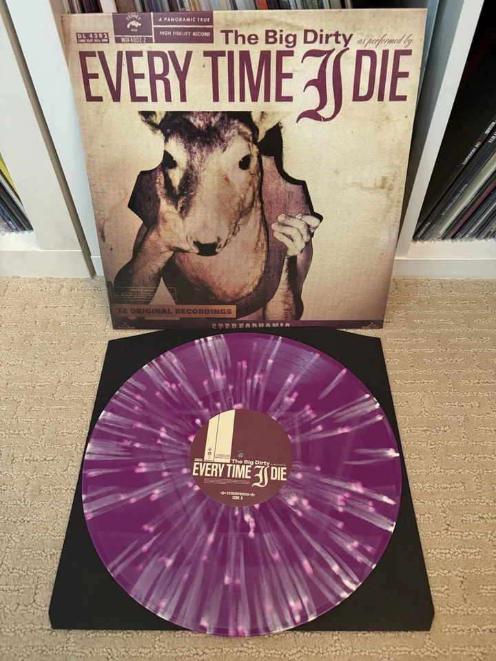 Every Time I Die - The Big Dirty LP Orchid w/Bone & Violet Splatter Vinyl - Image 1 of 2