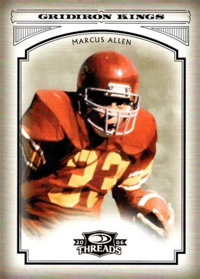 2006 Donruss Threads #CGK-1 Marcus Allen College Gridiron Kings Gold - Image 1 of 2