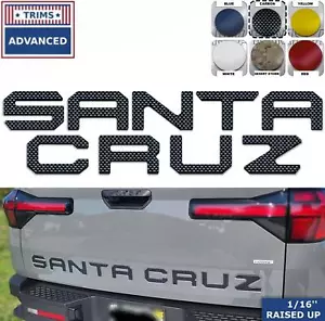 Carbon Plastic Letters for Hyundai Santa Cruz 2022+ Inserts US MADE - Picture 1 of 2