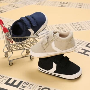 Unsex Baby Jungen Mädchen Canvas Lauflernschuhe, Neugeborenes Kleinkind Freizeit Sneaker - Bild 1 von 13