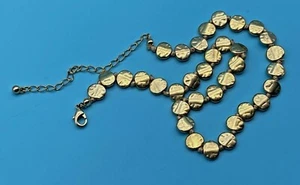Vintage Gold Metal Necklace 36cm long - Picture 1 of 10