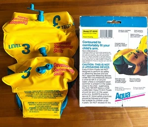 AQUA LEISURE SWIM GEAR EASY-FIT ARM FLOATS FLOATIES, LEVEL 3 DEVELOP SWIM SKILLS - Picture 1 of 3