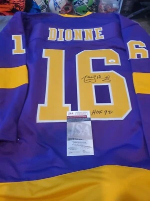 MARCEL DIONNE LA Kings Autographed Signed Hockey Jersey JSA "HOF 92" - Image 1 of 4