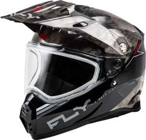 FLY Racing - 73-31357L - TREKKER CW CONCEAL HELMET DUAL SHLD BLACK/GREY/WHITE LG - Picture 1 of 3