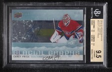 2014-15 Upper Deck Ice Glacial Graphs Carey Price #GG-CP BGS 9.5 GEM MINT Auto