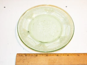 Vintage FEDERAL Green Depression Glass "Georgian" Saucer - Picture 1 of 3