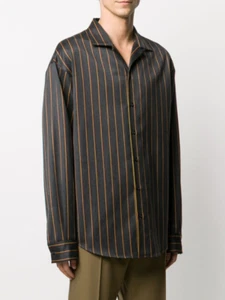 BNWT AW20 DSQUARED2 PREPPY STRIPE PATTERN SHIRT 48 - Picture 1 of 12