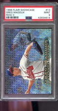 1998 Fleer Flair Showcase Legacy Collection #13 Row 0 Greg Maddux PSA 9 Card