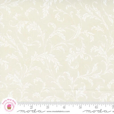 Moda POINSETTIA  PLAZA 108003 11 Cream Floral 108" wide 3 SISTERS Quilt Fabric - Image 1 of 4