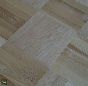 Prime Grade 14" Ash Parquet Flooring - Solid Wood - 22mm Massive Profile - HS40 - Picture 1 of 9