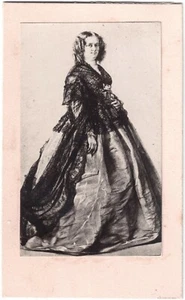 Cdv.Gräfin Louise de Flavigny geboren Montesquiou-Fezensac.Foto nach Zeichnung. - Bild 1 von 2