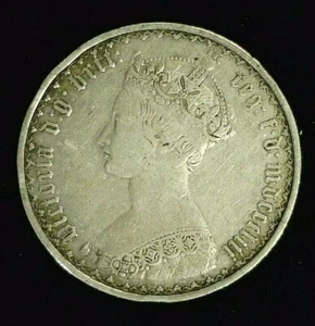 FLORÍN DE PLATA GÓTICA GRAN BRETAÑA 1853 REDUCIDO 7/3/25 (9992) - Imagen 1 de 2
