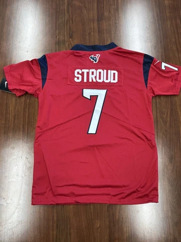 C.J. Stroud Jersey Houston Texans Red #7 Kids Stitched Youth Medium Jersey Rep Cover