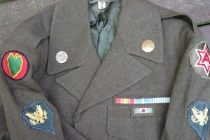 WWII WW2 Korea US IKE OD WOOL FIELD JACKET sz 38XL - Picture 1 of 8