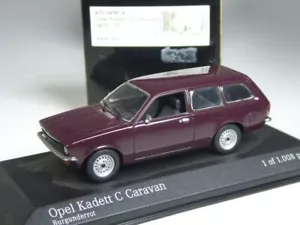 (KI-09-37) Minichamps 430045614 Opel Kadett C Caravan 1973 dunkelrot 1:43 in OVP - Bild 1 von 2