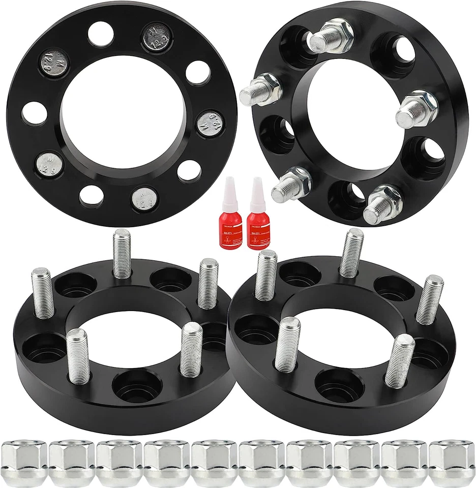 4PCS Wheel Spacers 1 inch 5x4.5" For Jeep Wrangler Cherokee Ford Mustang Edge - Image 1 of 4