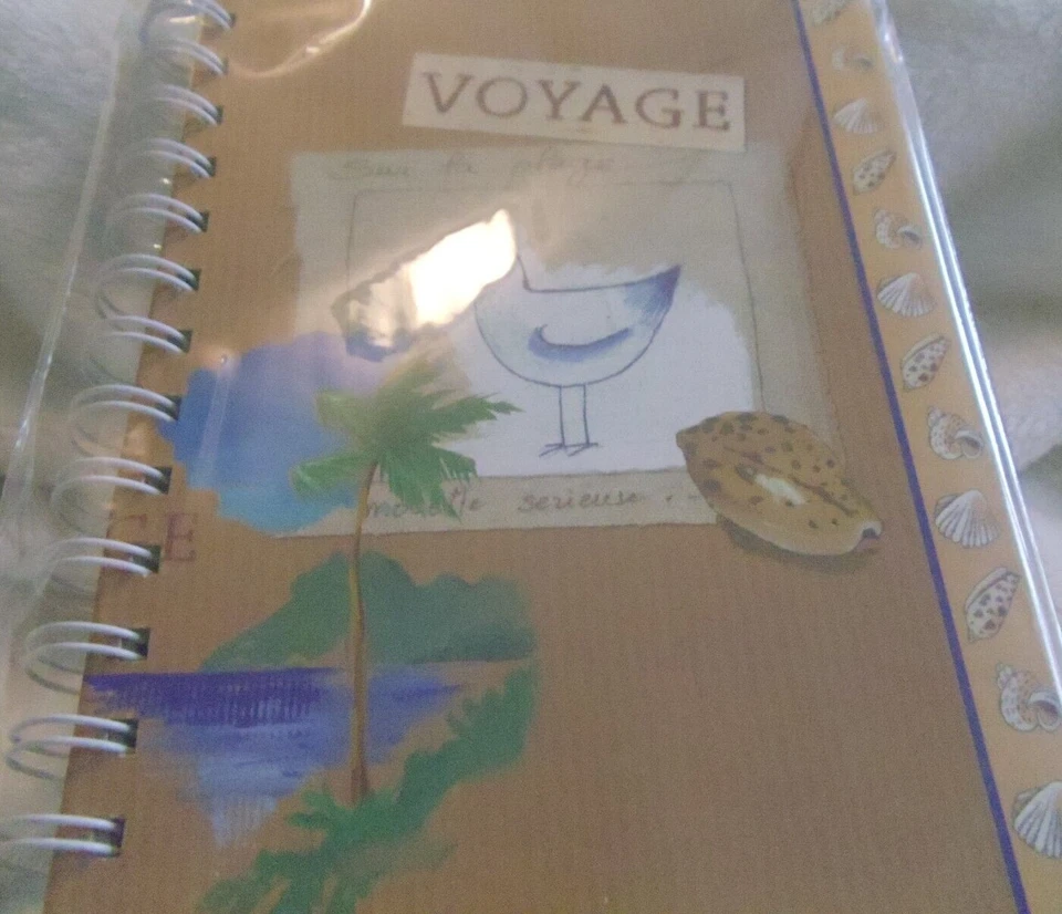 NWT Michael's Brand Journal Yellow Row of Seashells Outside, Lined Pages Inside - Image 1 of 4